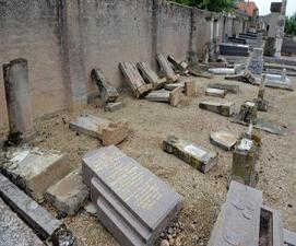 Jewish graves desecrated in northeastern France