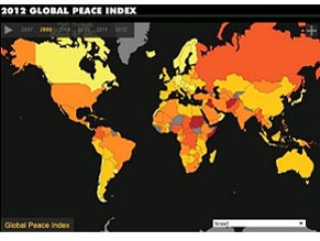 Израиль занял 150 место в рейтинге миролюбивых стран Global Peace Index