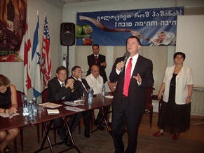 Minister of Diaspora and Information of Israel Visits Georgia