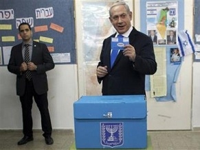 Israelis vote today : Benjamin Netanyahu expected to win third 4-year term in office