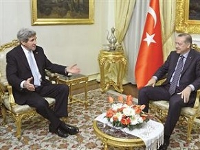 In Ankara talks, Kerry raises Erdogan’s ‘objectionable’ comments on Zionism