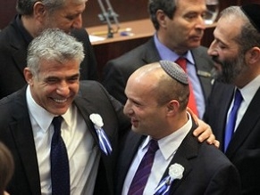 PM inks coalition deals with Bennett, Lapid