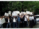 Митинг возле израильского посольства в Баку