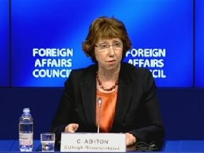 Ashton reiterates need to find a diplomatic solution to Syrian conflict