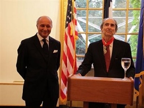 Novelist Philip Roth receives France’s highest honor