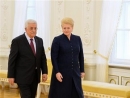 Lithuania’s president calls on Israel to ‘end expansion of settlements’, in meeting with Mahmoud Abbas