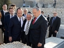 French President Hollande visits the graves of Toulouse Jewish school terror victims