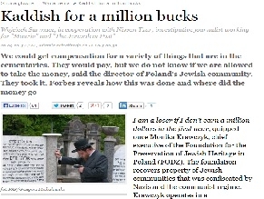 Forbes Sorry for Expose on Polish Jewish Leaders