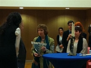 EU’s Catherine Ashton lights Chanukah candle in Brussels