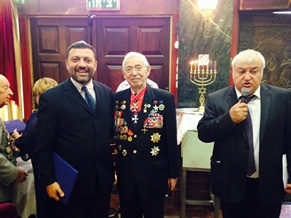 EAJC Deputy Secretary General Decorated by World War II Veteran’s Union of Israel