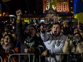 In Ukraine protests, young Jews are marching with ultranationalists