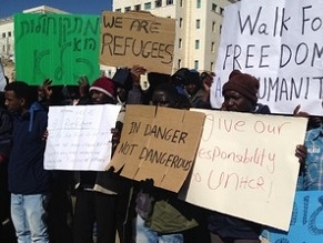 African migrants sent back to prison after protest walk to Jerusalem