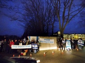 Christians for Israel’ activists in Holland protest a decision by largest pension fund to divest from Israel