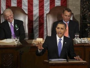 In State of the Union address, President Obama says he will veto new sanctions against Iran