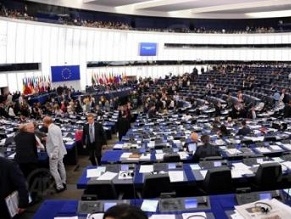 A clear split within the European parliament on the issue of recognition of a Palestinian state