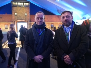 EAJC delegation at the ceremony in honor of the 70th anniversary of the liberation of Auschwitz