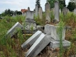 Graves vandalized in Jewish cemetery in Hungary