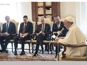 Папа римский Франциск принял делегацию европейских раввинов