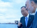 UN chief Ban Ki-Moon took part in New York Tashlich ritual ceremony to cast away sins