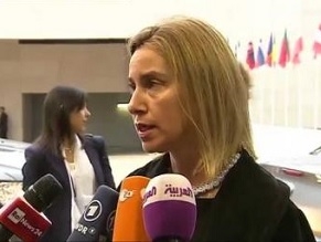 EU&#039;s Federica Mogherini discusses escalation of violence with Netanyahu and Abbas