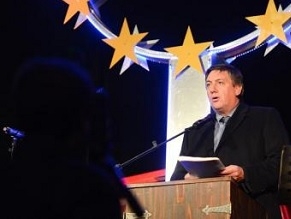 Belgian Deputy PM Jan Jambon at Chanukah lighting in the midst of EU institutions