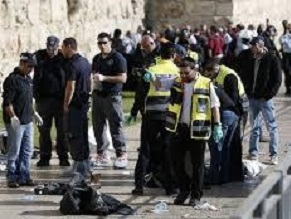 Two Israelis were killed and one other seriously wounded in a stabbing at the Jaffa Gate of Jerusalem’s Old City Wednesday after