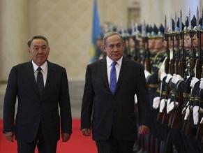 Netanyahu in Kazakhstan seeks help in winning Israel spot on UN Security Council