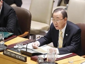 UN Secretary-General Ban Ki-moon officially recognises that the UN has been disproportionately biased against Israel