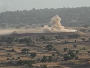 Israel strikes Syrian position after shells fall in Golan Heights