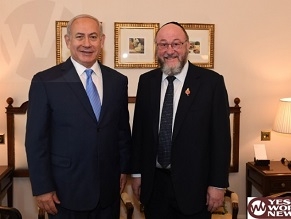 Netanyahu ends his visit in London by meeting Jewish community leaders