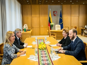 Состоялась встреча руководства Еврейской общины Литвы с председателем парламента Литвы