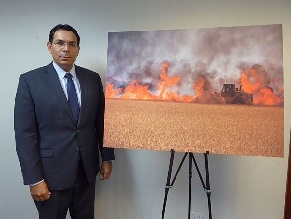 В штабе ООН открылась выставка фотографий, рассказывающая об ущербе от «огненного террора»