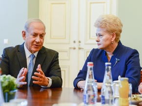 Биньямин Нетаньяху поблагодарил Литву за дружбу и теплый прием