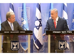 Нетаньяху сказал Гуттерешу, что ожидает от ООН решительного осуждения нарушения суверенитета Израиля