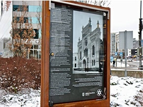 Открыт инфостенд, посвященный Большой Хоральной синагоге Таллинна