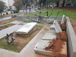 Погром на еврейском мемориале в Салониках