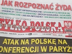 Front Page of Polish Newspaper: “How to Recognize a Jew”