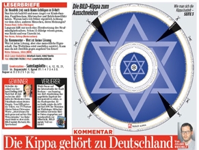 Главный редактор еженедельника Bild призвал всех немцев надеть еврейские кипы