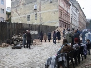 Съемки фильма о Холокосте проходят в центре Львова