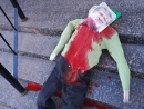 Ukrainian-Jewish billionaire’s effigy doused with red paint outside synagogue
