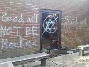 Graffiti targeting Jews painted on Georgia chuch