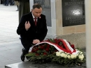 Polish President Andrzej Duda takes part in a ceremony marking the National Independence Day at the Tomb of the Unknown Soldier