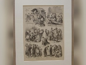 В Польше на аукцион выставили гравюру с изображением еврейской жизни в Украине XIX века
