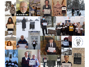 Члены Еврейской общины (литваков) Литвы приняли участие во всемирной акции #WeRemember