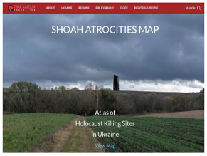 Новый проект призван обозначить стертые / неизвестные места массовых убийств евреев Украины во время Холокоста