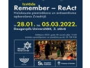 В Даугавпилсском университете открылась выставка «Remember – ReAct. Память о Холокосте и борьба с антисемитизмом в Швеции»