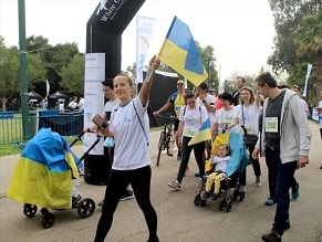 В Тель-Авиве прошел благотворительный забег Run for Ukraine