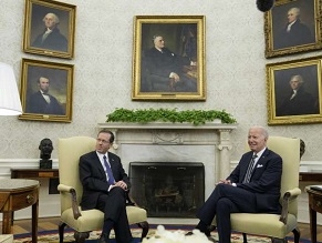 Джо Байден встретился в Белом доме с Ицхаком Герцогом