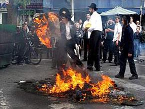 Haredi protest in Jerusalem